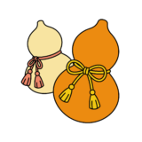 ひょうたんの無料ダウンロードできる塗り絵イラスト｜白黒・フリー画像素材・背景透過