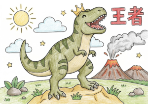 ティラノサウルスの塗り絵イラスト 白黒 無料ダウンロード 印刷用 恐竜 子供向け