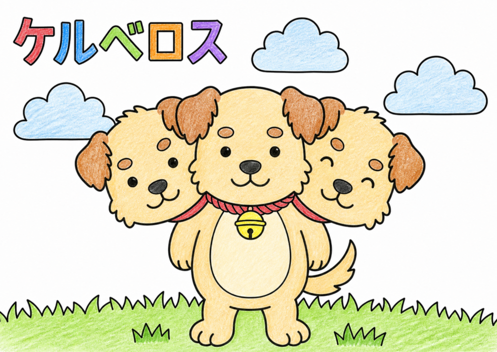 ケルベロスの塗り絵 カラー見本