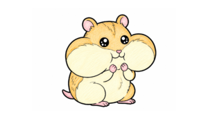ハムスターの塗り絵 アイキャッチ