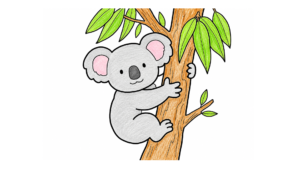 コアラの塗り絵 アイキャッチ