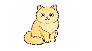 かわいい猫の塗り絵 アイキャッチ